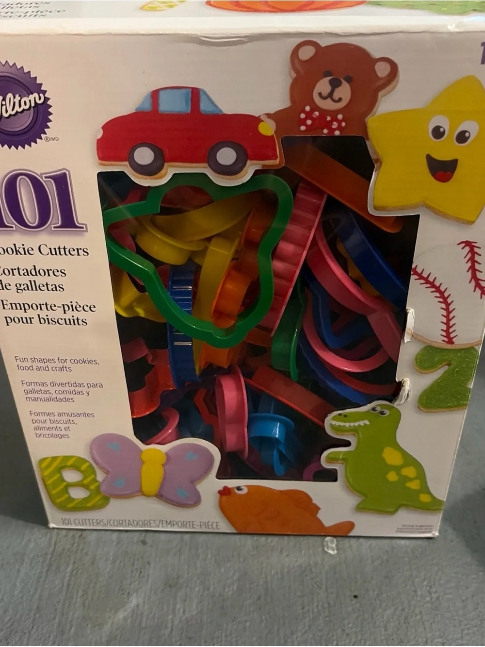 Wilton Bright Multicolor Cookie Cutter Set - Green, Pink, Blue, Yellow, Orange